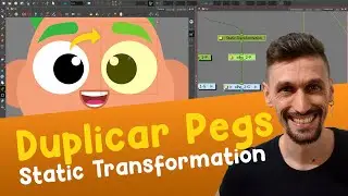 TOON BOOM HARMONY | Como duplicar pegs e grupos com anima&ccedil;&atilde;o independente (Static Transformation)