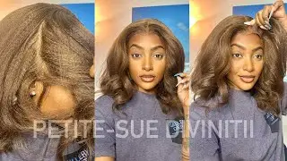 FULL FAKE SCALP GLUELESS KINKY LACE WIG ft. AFSisterwig| PETITE-SUE DIVINITII