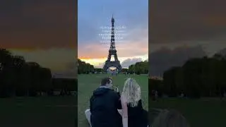 UNREAL Eiffel Tower moment after a thunderstorm #paristravel #paris #travelblogger