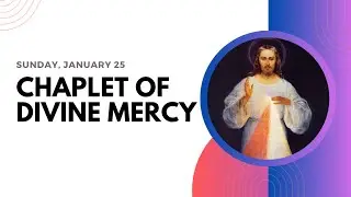 Today's CHAPLET OF DIVINE MERCY | Sunday, January 25 ❤️ Follow Along Prayer