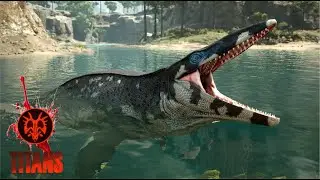 🌊🦖 TYLOSAURUS CHEGOU! TESTANDO o NOVO R&Eacute;PTIL MARINHO no PATH OF TITANS AO VIVO 🔥