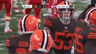 Madden NFL 20 browns vs chiefs (CPU vs CPU)