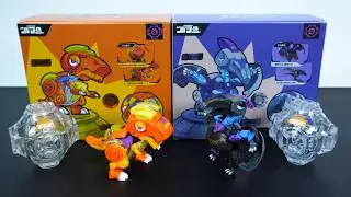 TRANSFORMING DINOSAUR-THE EGG: T-REX, PTEROSAUR-TOYS ASMR-DINO KING TOYS 260102