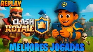 Clash Royale Melhores Jogadas/ REPLAY  - NOVATO #clashroyale
