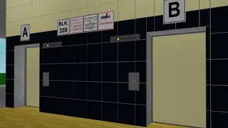 HDB Lift at Block 208 on Roblox
