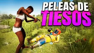 Las PELEAS de TIESOS SIEMPRE son lo MEJOR - RUST - Gameplay espa&ntilde;ol