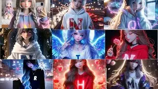 Anime girl stylish letters for dp ll profile photo ll beautiful letters ll &lrm;@Tech_aaradhya_vlogs&nbsp;