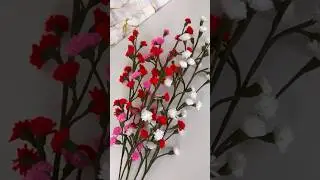 Making flowers at home with wool #woolencraft #flowermakingtutorial #homecrafting #craftideas #diy