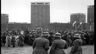 Dedication of the Tannenberg Monument at Hohenstein, Germany HD Stock Footage