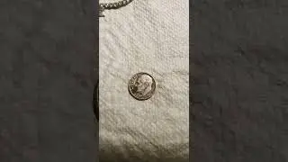 1964 silver dime, no mint mark