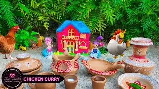 Miniature Chicken Curry Recipe bangla / Homemade Butter Chicken Curry / RT Mini Kitchen
