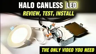 Обзор и установка светодиодного светильника HALO Canless в ванной/душе