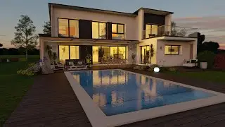 Structure en T pour cette maison haut de gamme