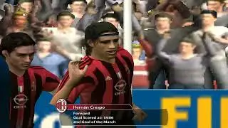 AC Milan vs Arsenal 11 attempts at goal FIFA 2005