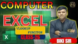 EXCEL FORMULA  TABS | CLASS -  26 BY BIKI SIR #viot  #computer#vLOOKUP#education #vedang#Excel