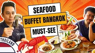 FOOD TOUR 🍤 Thailand Seafood Buffet 🦀 Bangkok All You Can Eat Buffet Brunch Royal Orchid Sheraton