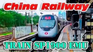 Поезд IKK SP1900-F231 метро Гонконга на Восточной линии. Hong Kong subway. 홍콩 지하철. 香港の地下鉄。 香港地鐵。
