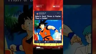 Goku&rsquo;s Rock Throw is Faster Than a Bullet #dragonball