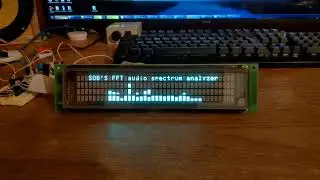 STM32 fast fourier transform, 24 band spectrum analyzer