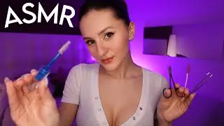ASMR Amica Roleplay 👭 TI FACCIO LE SOPRACCIGLIA | Mouth Sounds & Personal Attention 😴