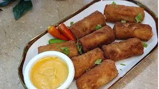 Mini Roll Recipe-Kids Lunch box ideas-must try this recipe-chicken vegetable roll-Crispy Roll