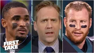 Should the Eagles bench Carson Wentz for Jalen Hurts vs. the Seahawks? First Take debates