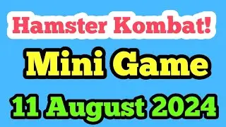 hamster kombat mini game 11 august