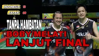 MELATI DEVA/BOBY PULANGKAN WAKIL JAPAN 🇯🇵 DAN BERHASIL LOLOS SEMIFINAL INDONESIA MASTER 