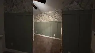 Идея акцентной стены для детской комнаты!🤭 #детская #идеиакцентнойстены #сделайсам