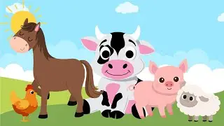 If I Had A Farm 🐷 | Animal Sounds Song for Kids | Singalong 🎶