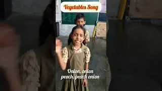 Vegetables Rhyme//#song #shorts @PVVSongs