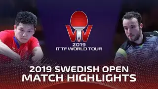 Fan Zhendong vs Simon Gauzy | 2019 ITTF Swedish Open Highlights (1/4)