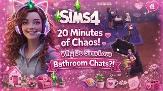The Sims 4: Episode 3 - 20 Minutes of Chaos! Why Do Sims Love Bathroom Chats?! 🚪🛁🤣