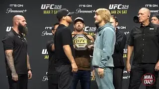 Justin Gaethje vs. Paddy Pimblett FIRST FACE OFF UFC 324