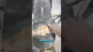 SNOW RESORTS REJECTED THIS REPAIR JOB! - THEY SAID THIS SNOWBOARD CANT BE FIXED!! #shorts #snowboard