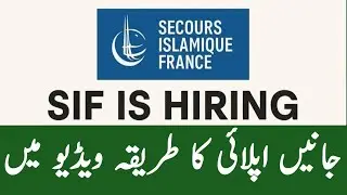 SECOURS Islamique FRANCE NGO jobs in Pakistan | Gilgit Baltistan Jobs 2025