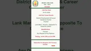 Job Fair l #jobs #jobsearch #jobvacancy #tamiljobs #tnjobs #yt  #mrf #education