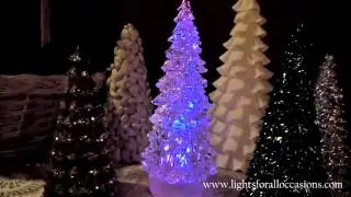 Lighted Christmas Tree Globe with Color Changing LEDs-Demo