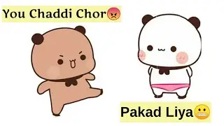 Peachu Gomu Ki Chaddi Chori Ki😂Funny Story | Peachu Nikala Chaddi Chor😂 | Peach & Goma Funny Story❤