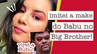 REAGINDO AO BABU MAQUIADO E COPIANDO A MAKE DA BUBU | Julie Duarte