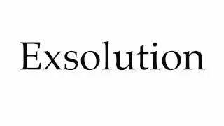 How to Pronounce Exsolution