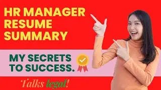 HR Manager Resume Summary II Best Resume Tips & Guidance - Talks Legal
