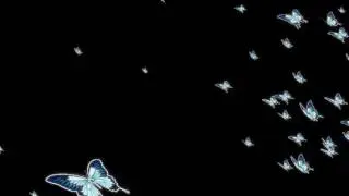 Magical Butterflies / Particles Blue Version 02 - Free Motion Graphics