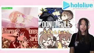 Hololive Songs REACTION (Horny Money World MV, Donut Hole Cover, Perfume MV, TonTonMae Cover)