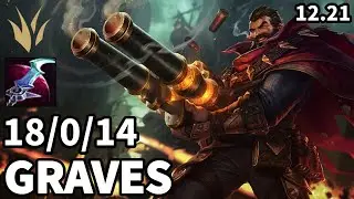 Graves Jungle vs Kindred - Ranked Challenger - Patch KR 12.21