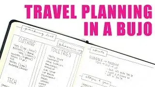 BULLET JOURNAL // Minimalist Travel Planning in a BuJo