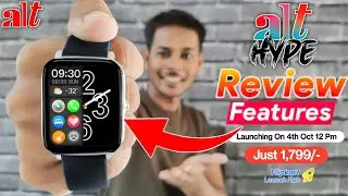 Alt Hype Smartwatch Review 🔥| 1.83 Large Display⚡| BT Calling⚡| In-built Game🎯| alt hype smartwatch