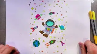 Space Adventure with Colors! 🚀✨🎨 Drawing and Entertainment for Kids | Pigmenty