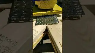 💪 Hydraulic Press Power! Installing Roof Truss Plates Fast! #shorts #roofing #hydraulicpress