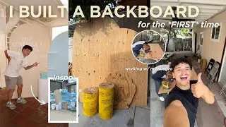 WORKING WITH MY SUEGRO AGAIN | Building my GF’s dream birthday backdrop